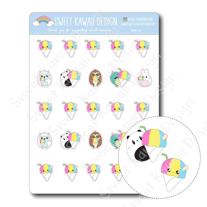 Kawaii Shave Ice Stickers
