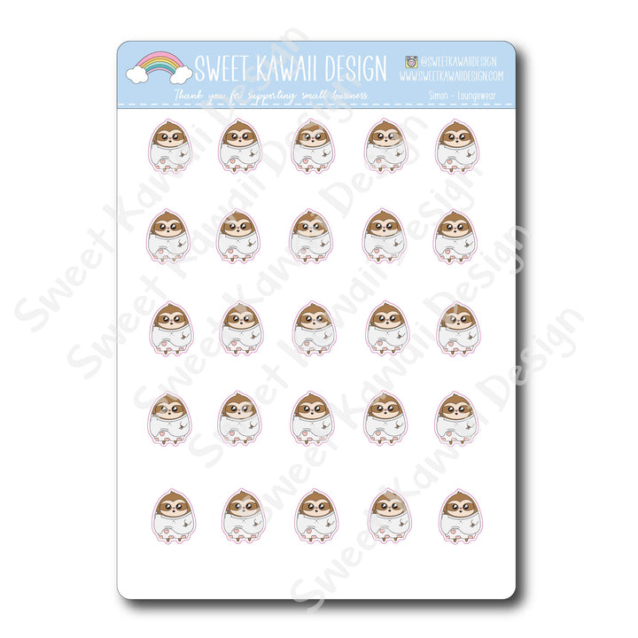 Kawaii Simon Stickers - Loungewear