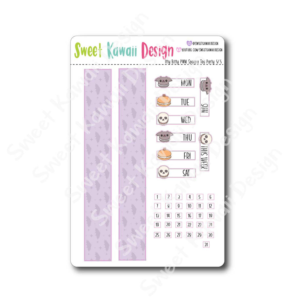 Weekly Kit  - Spoopy Tea Party ITTY BITTY