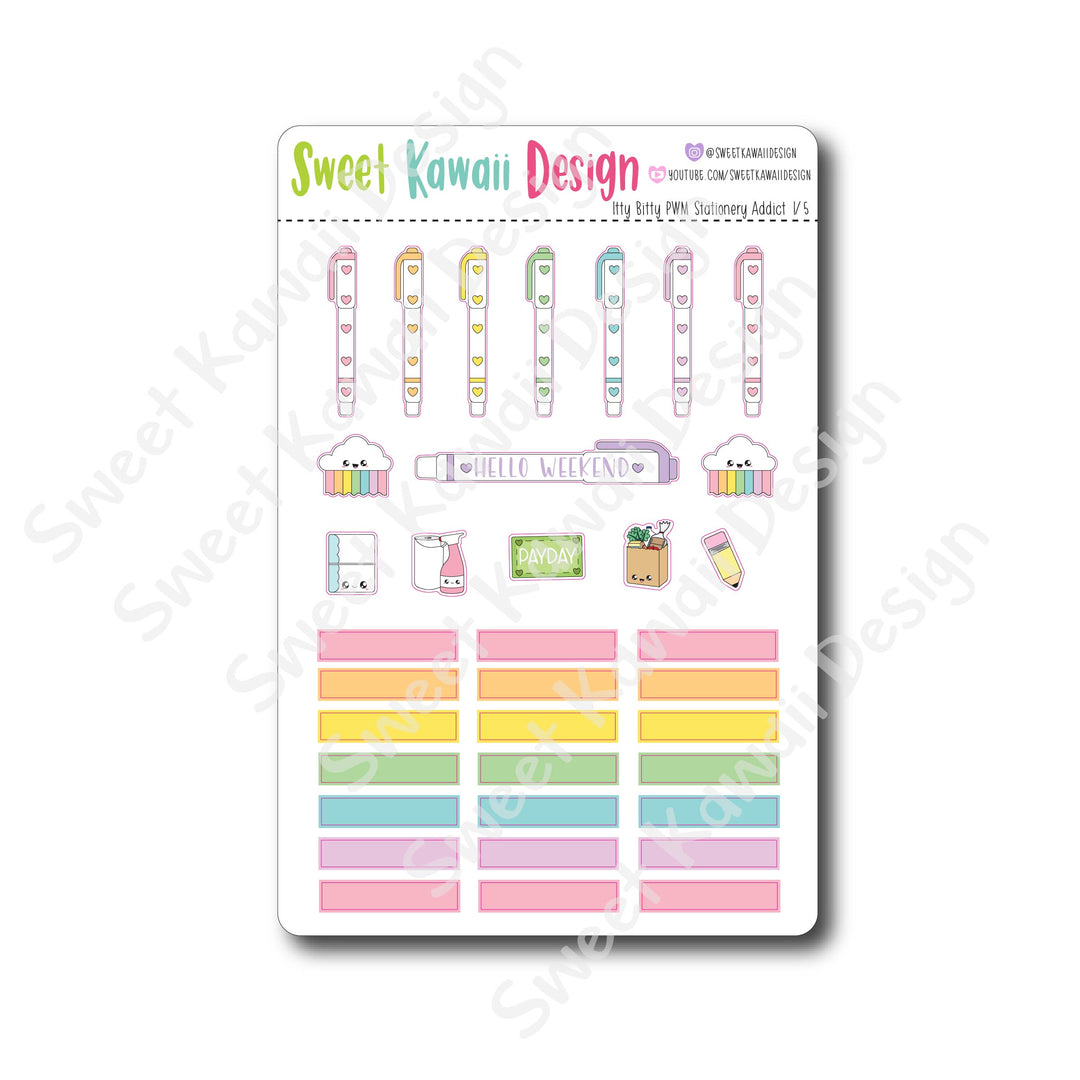 Weekly Kit  - Stationery Addict ITTY BITTY