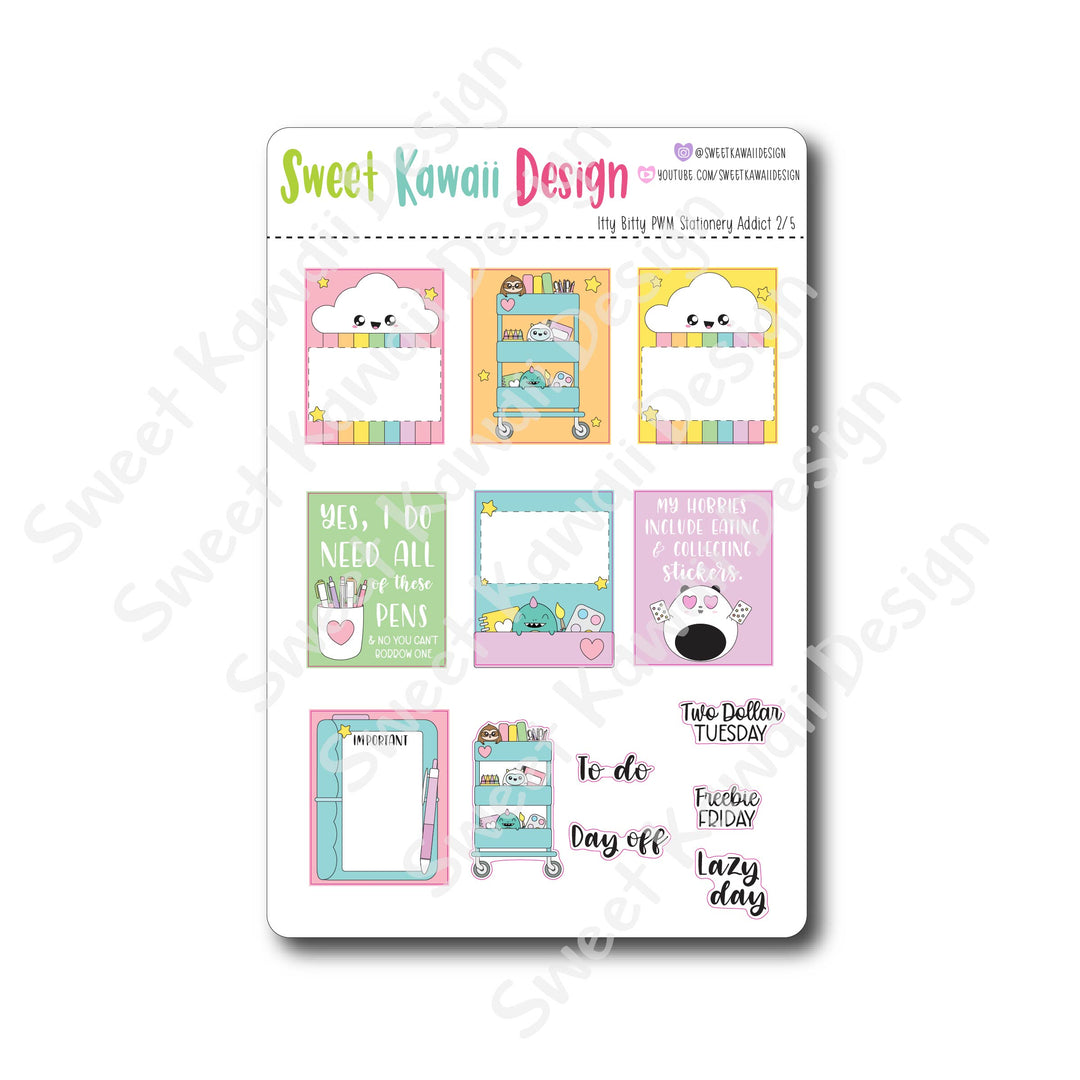 Weekly Kit  - Stationery Addict ITTY BITTY