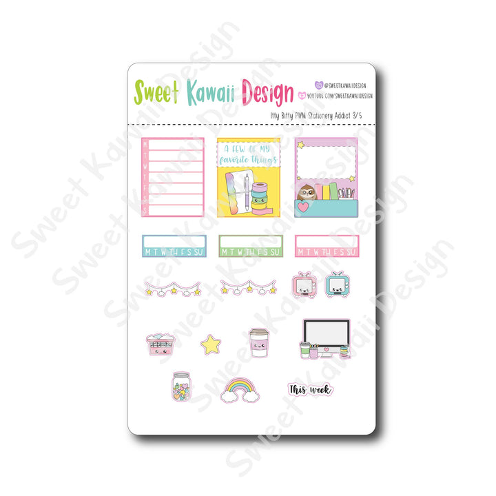 Weekly Kit  - Stationery Addict ITTY BITTY