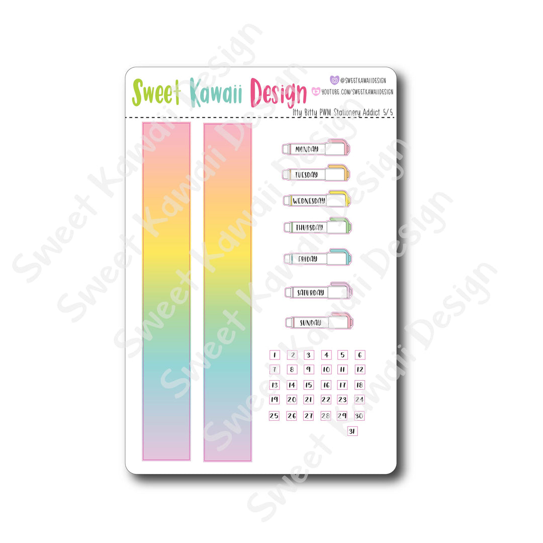 Weekly Kit  - Stationery Addict ITTY BITTY
