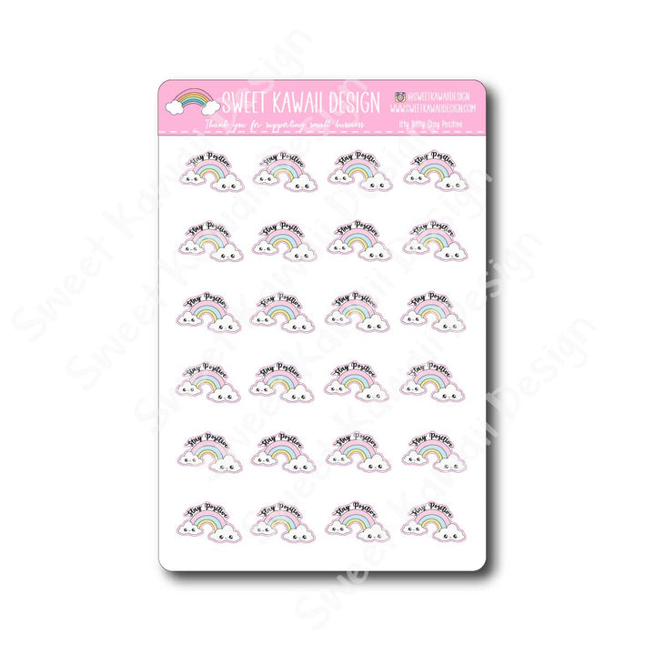 Kawaii Stay Positive Stickers