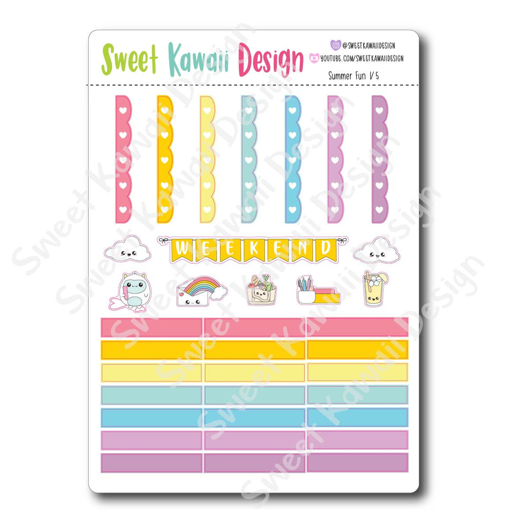 Weekly Kit  - Summer Fun HORIZONTAL