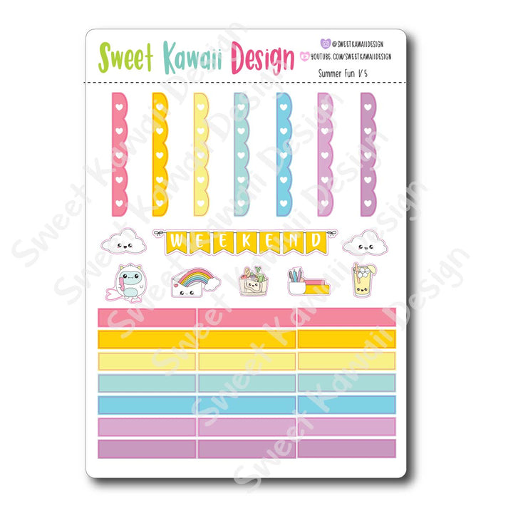 Weekly Kit  - Summer Fun HORIZONTAL