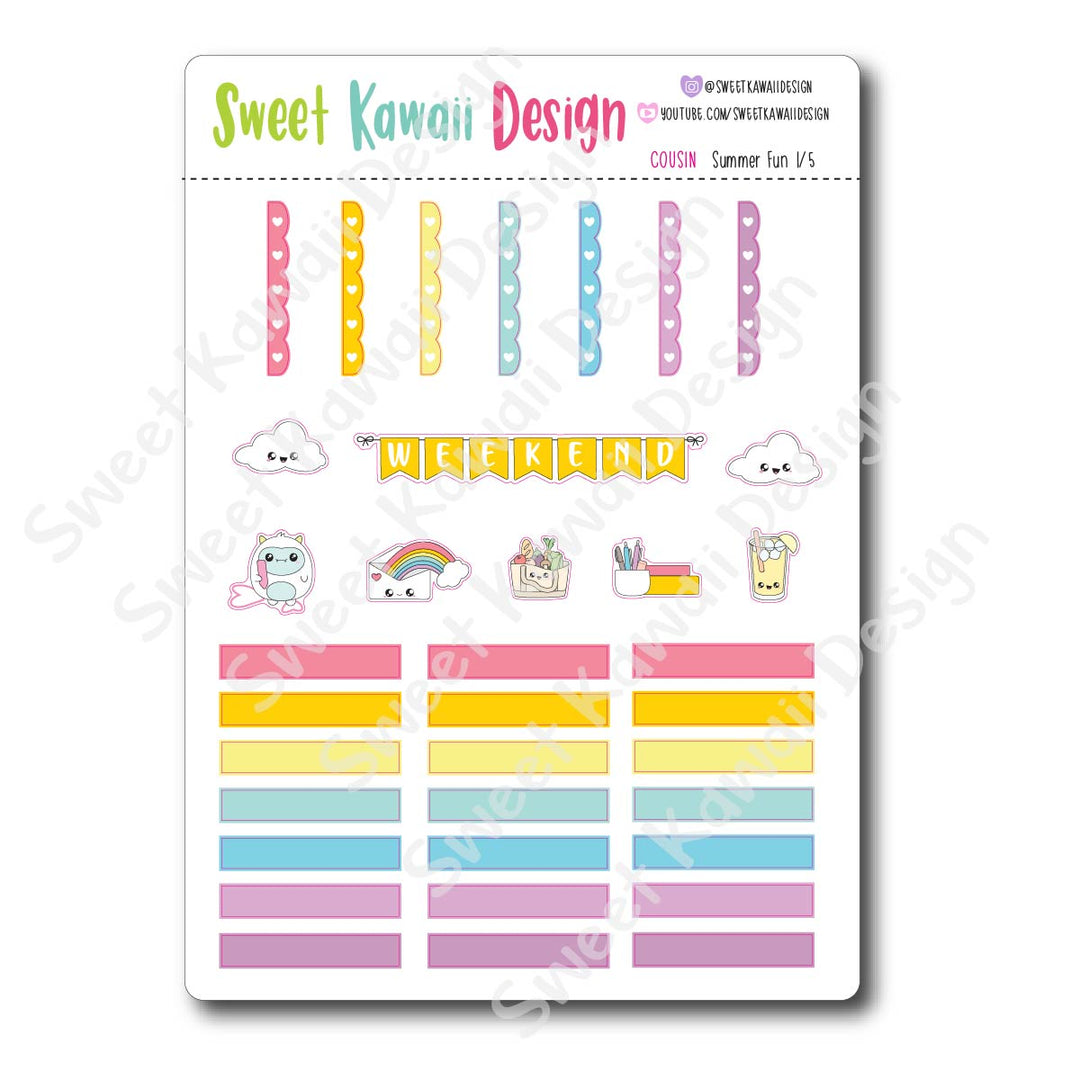 Weekly Kit  - Summer Fun COUSIN