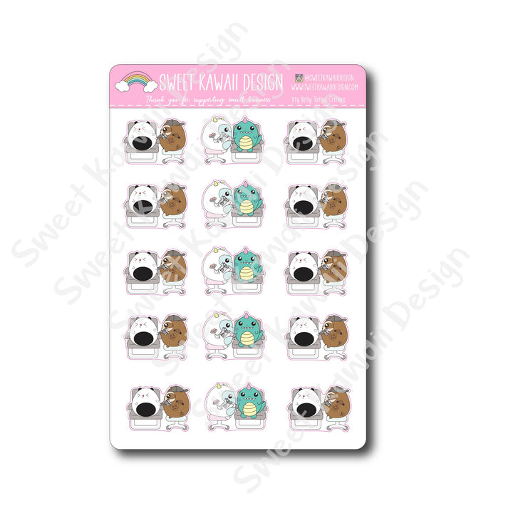 Kawaii Tattoo Stickers - Critters