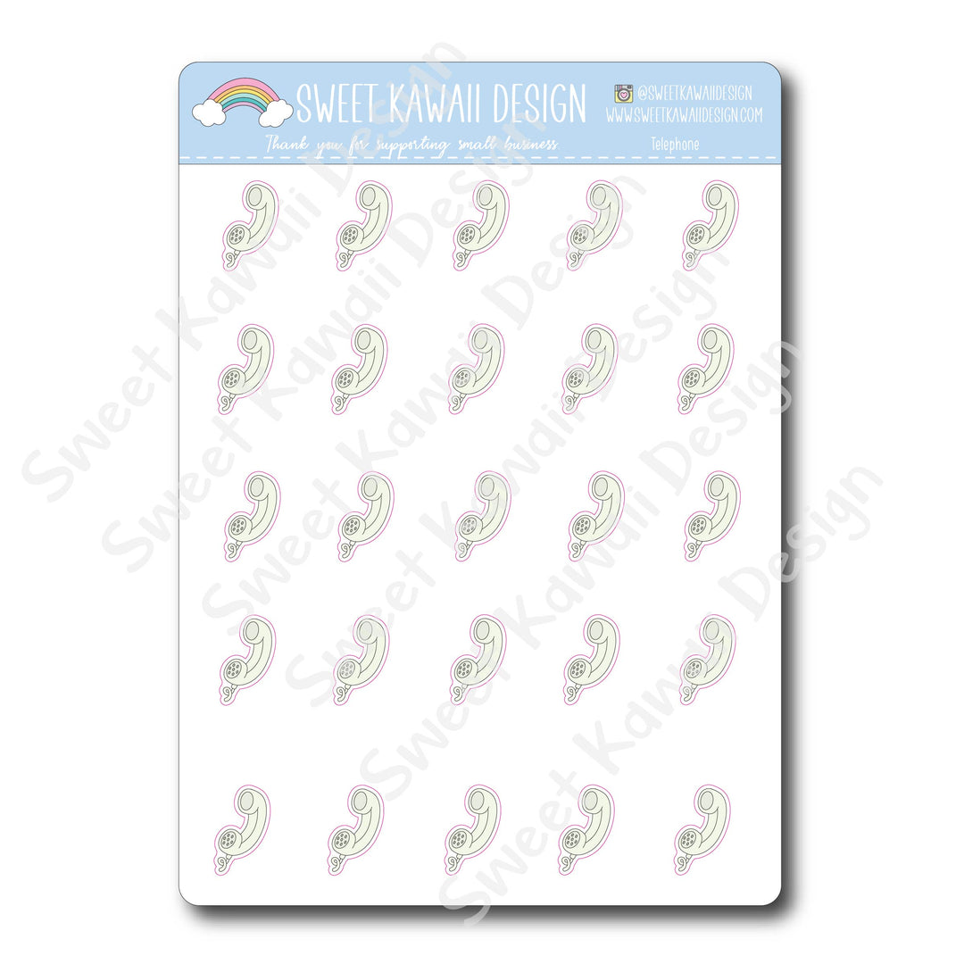 Kawaii Telephone Stickers