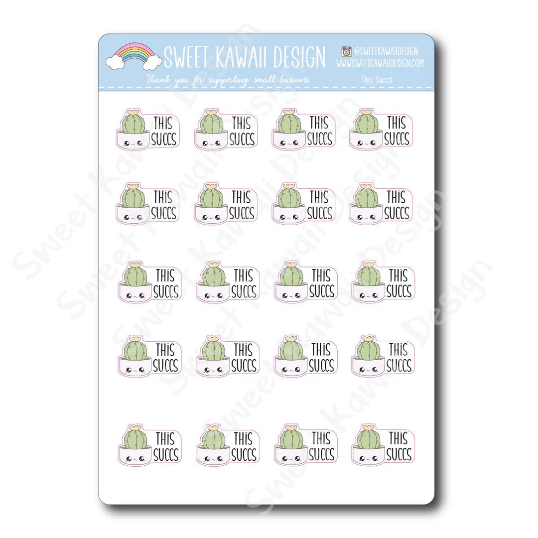 Kawaii This Succs Stickers