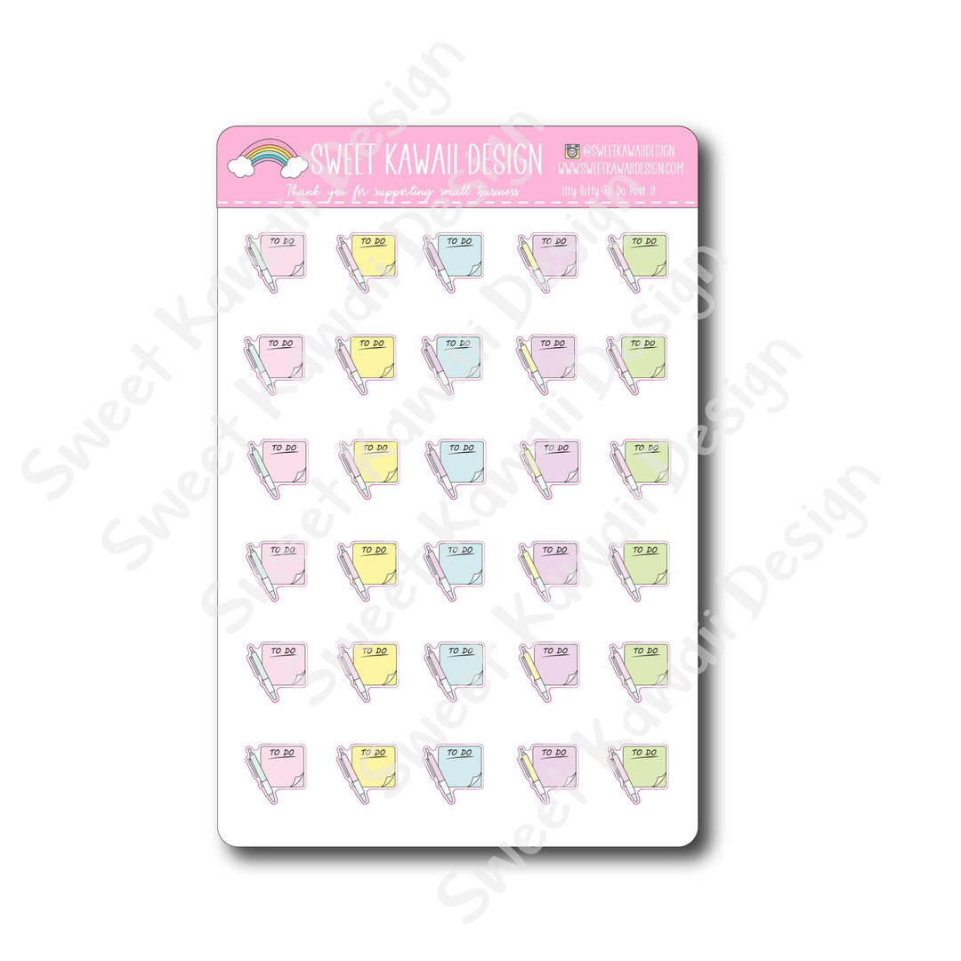 Kawaii To Do Post It Stickers