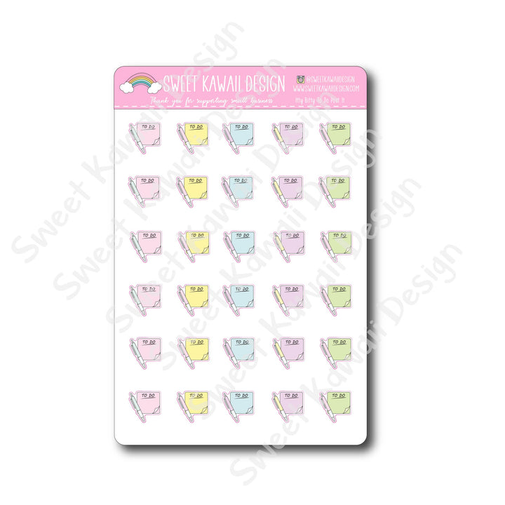 Kawaii To Do Post It Stickers