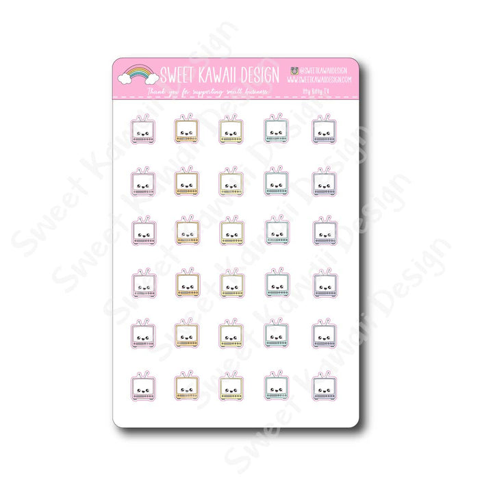 Kawaii TV Stickers