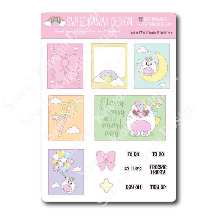 Weekly Kit  - Unicorn Dreams COUSIN