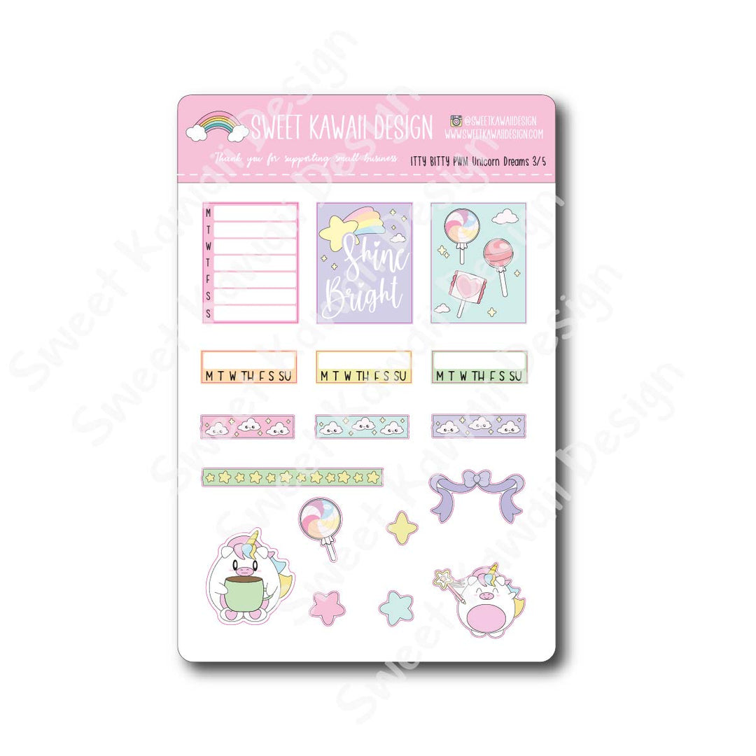 Weekly Kit  - Unicorn Dreams ITTY BITTY