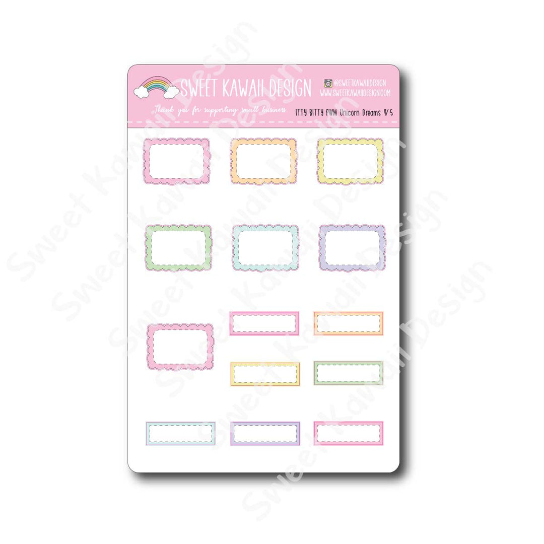 Weekly Kit  - Unicorn Dreams ITTY BITTY