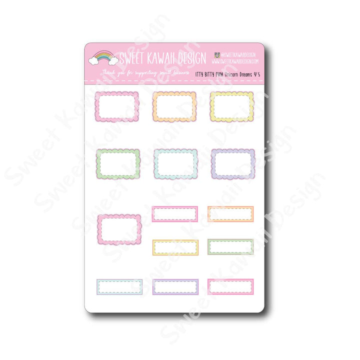 Weekly Kit  - Unicorn Dreams ITTY BITTY