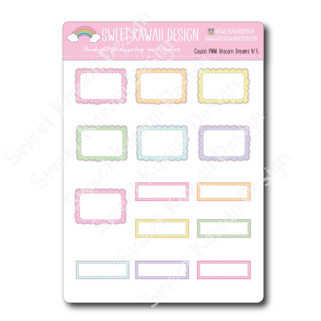 Weekly Kit  - Unicorn Dreams COUSIN