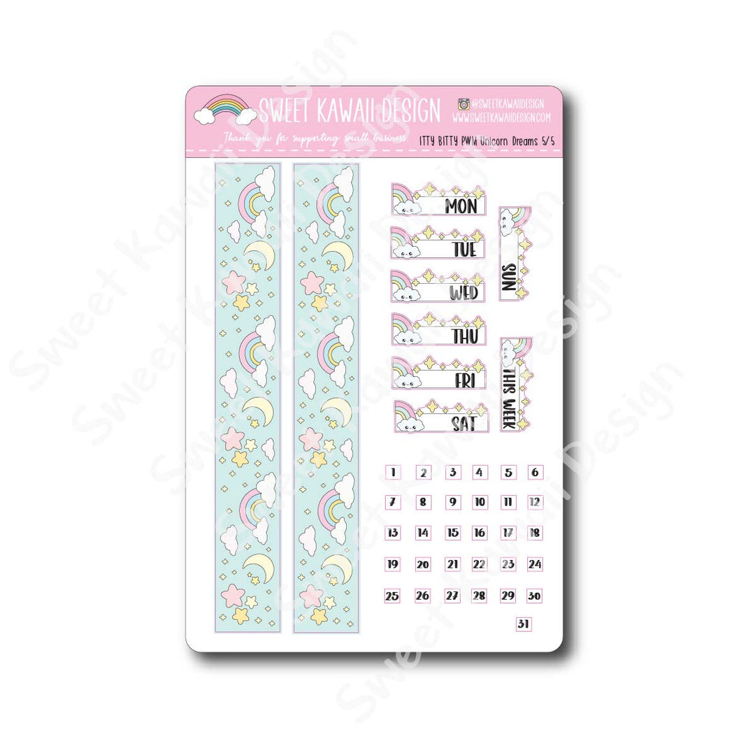 Weekly Kit  - Unicorn Dreams ITTY BITTY