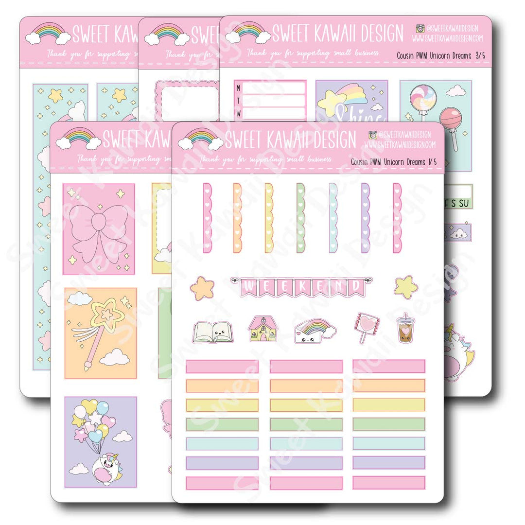 Weekly Kit  - Unicorn Dreams COUSIN