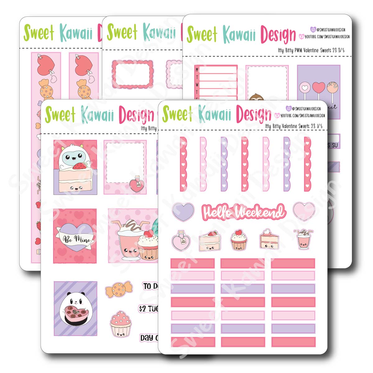 Weekly Kit  - Valentine Sweets ITTY BITTY