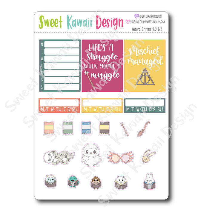 Weekly Kit  - Wizard Critters 2.0 HORIZONTAL
