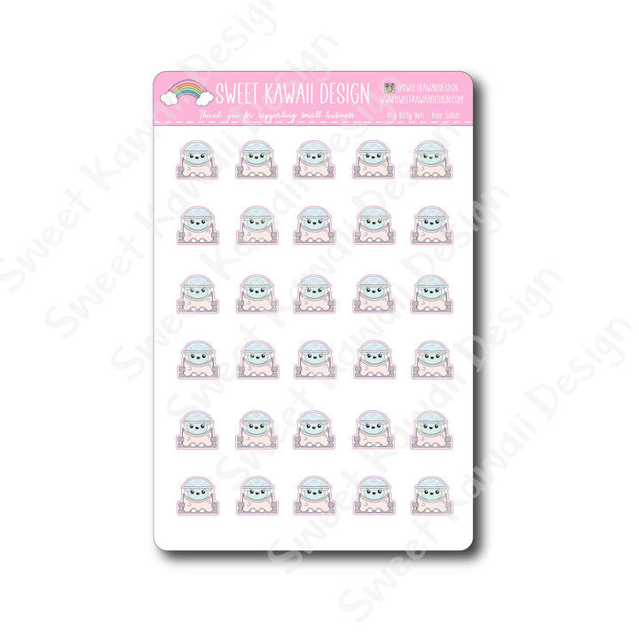 Kawaii Yeti  Stickers - Hair Salon