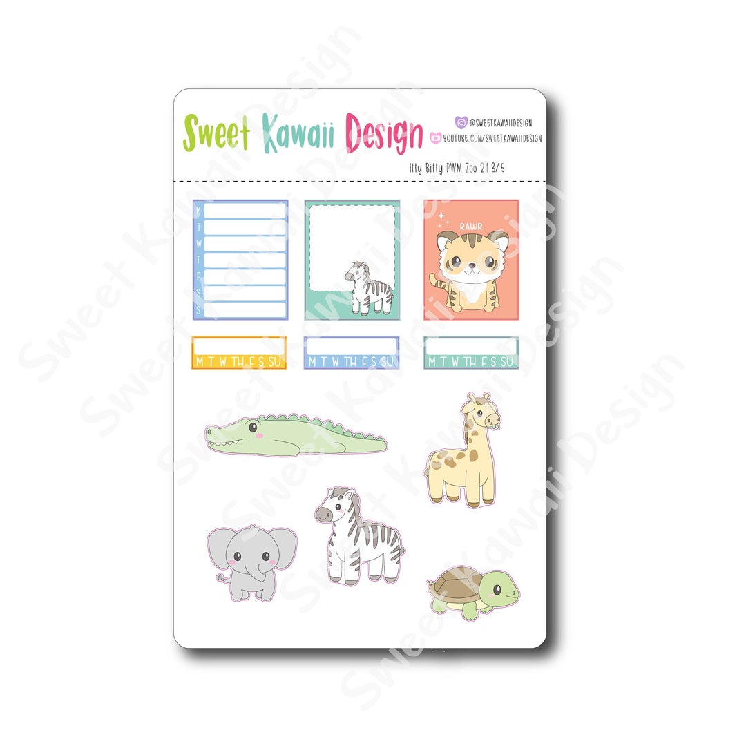 Weekly Kit  - Zoo ITTY BITTY