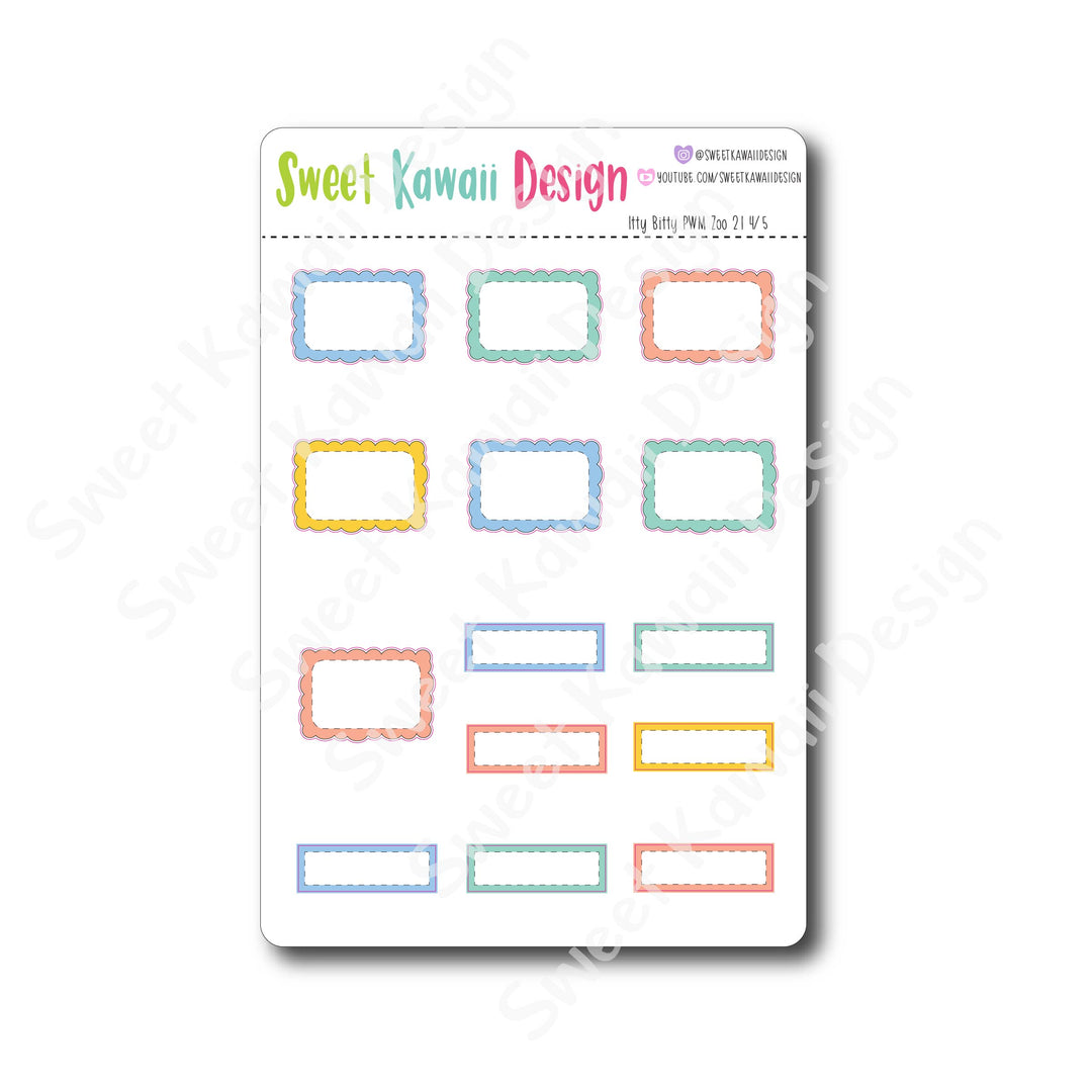 Weekly Kit  - Zoo ITTY BITTY