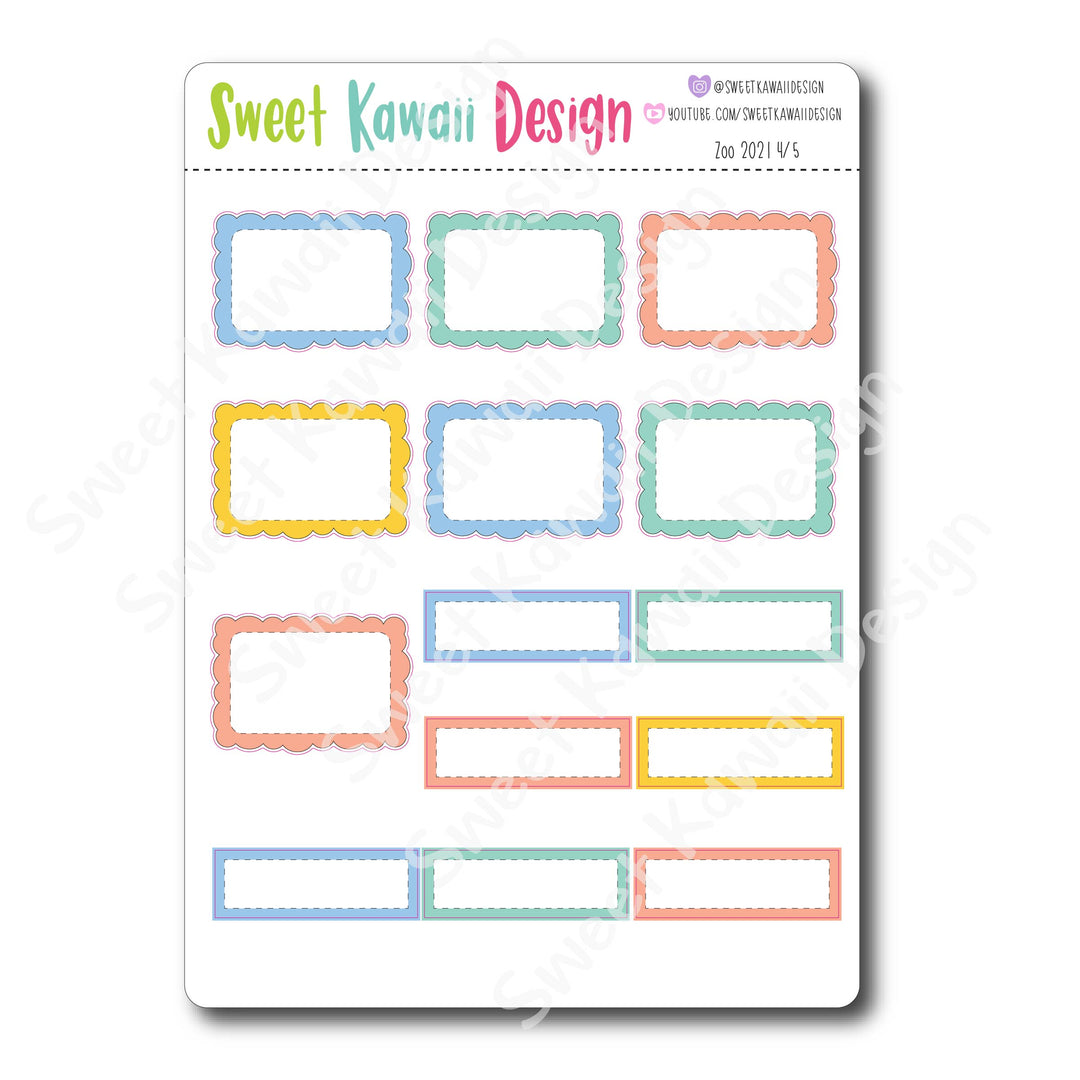 Weekly Kit  - Zoo HORIZONTAL