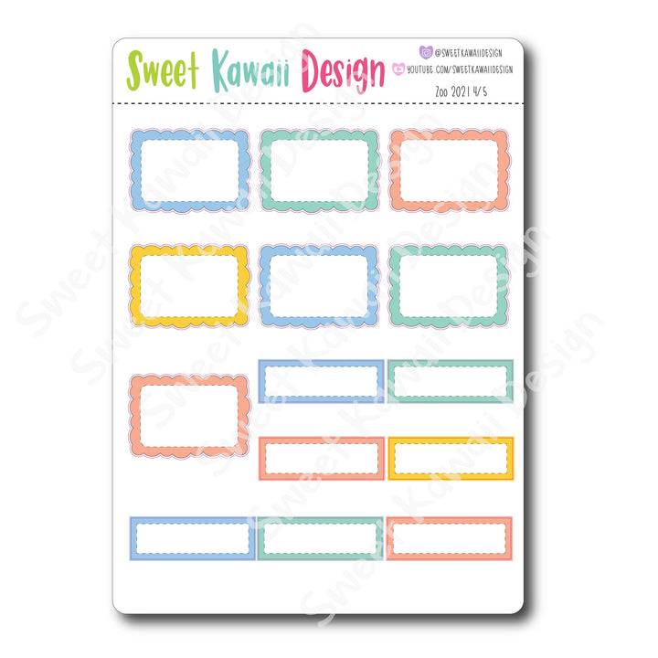 Weekly Kit  - Zoo HORIZONTAL