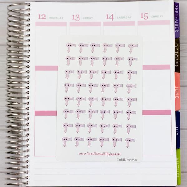 Kawaii Hair Dryer Stickers