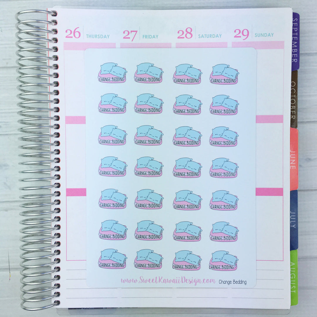 Kawaii Change Bedding Stickers