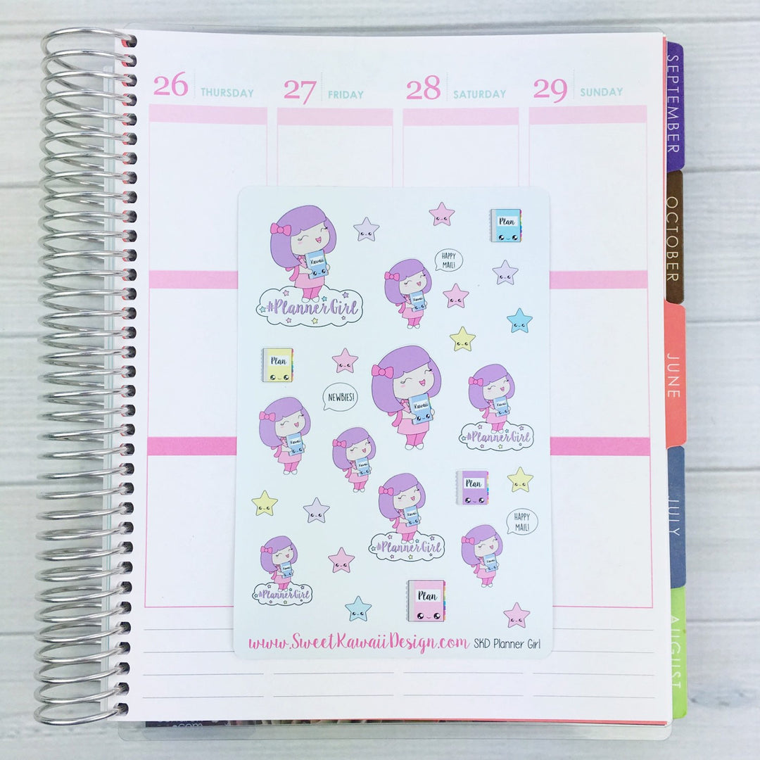 Kawaii SKD Planner Girl Stickers