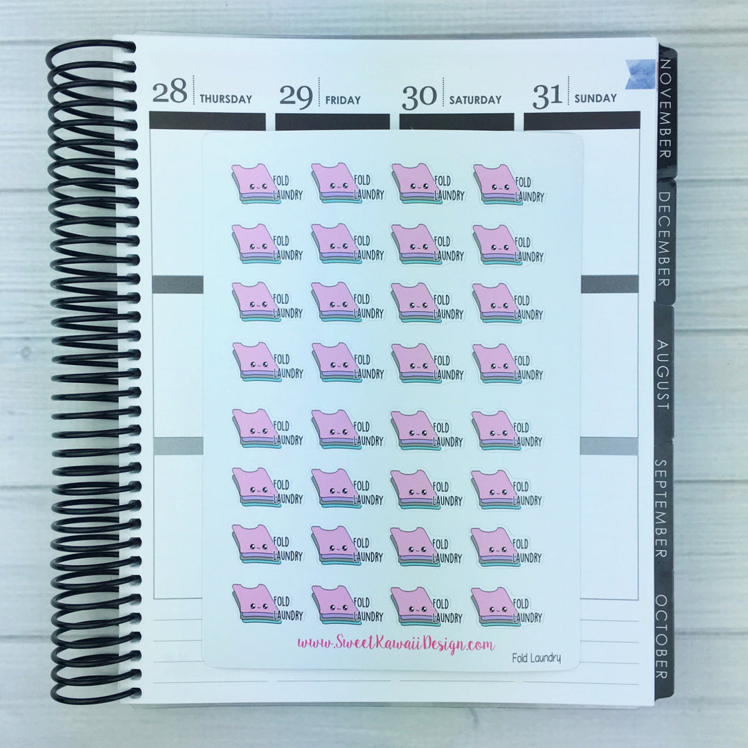 Kawaii Fold Laundry Stickers
