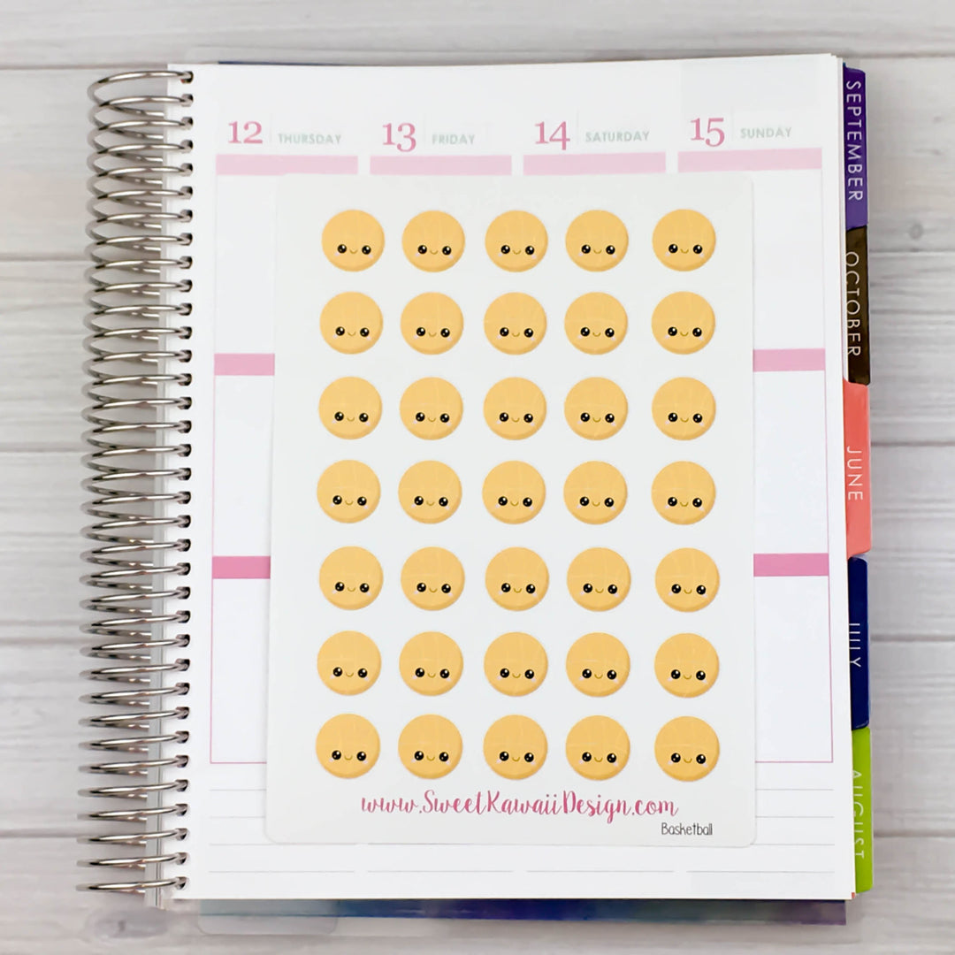 Kawaii Basketball Stickers