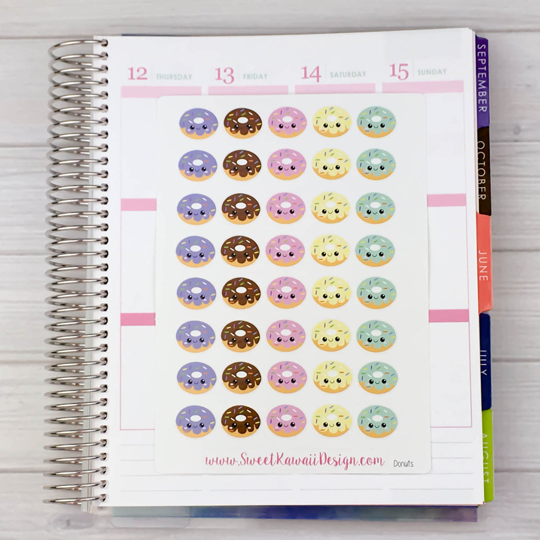 Kawaii Donut Stickers