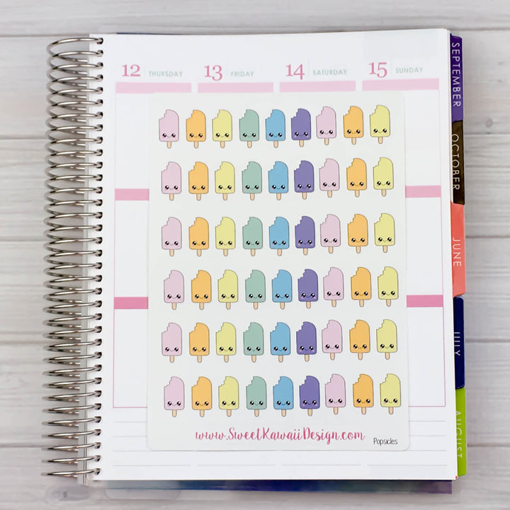Kawaii Popsicle Stickers