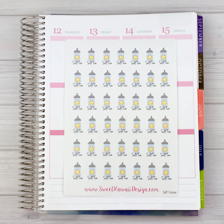 Kawaii Self Tanner Stickers