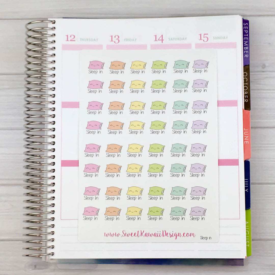 Kawaii Sleep In Stickers