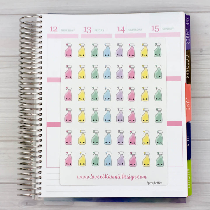 Kawaii Spray Bottle Stickers