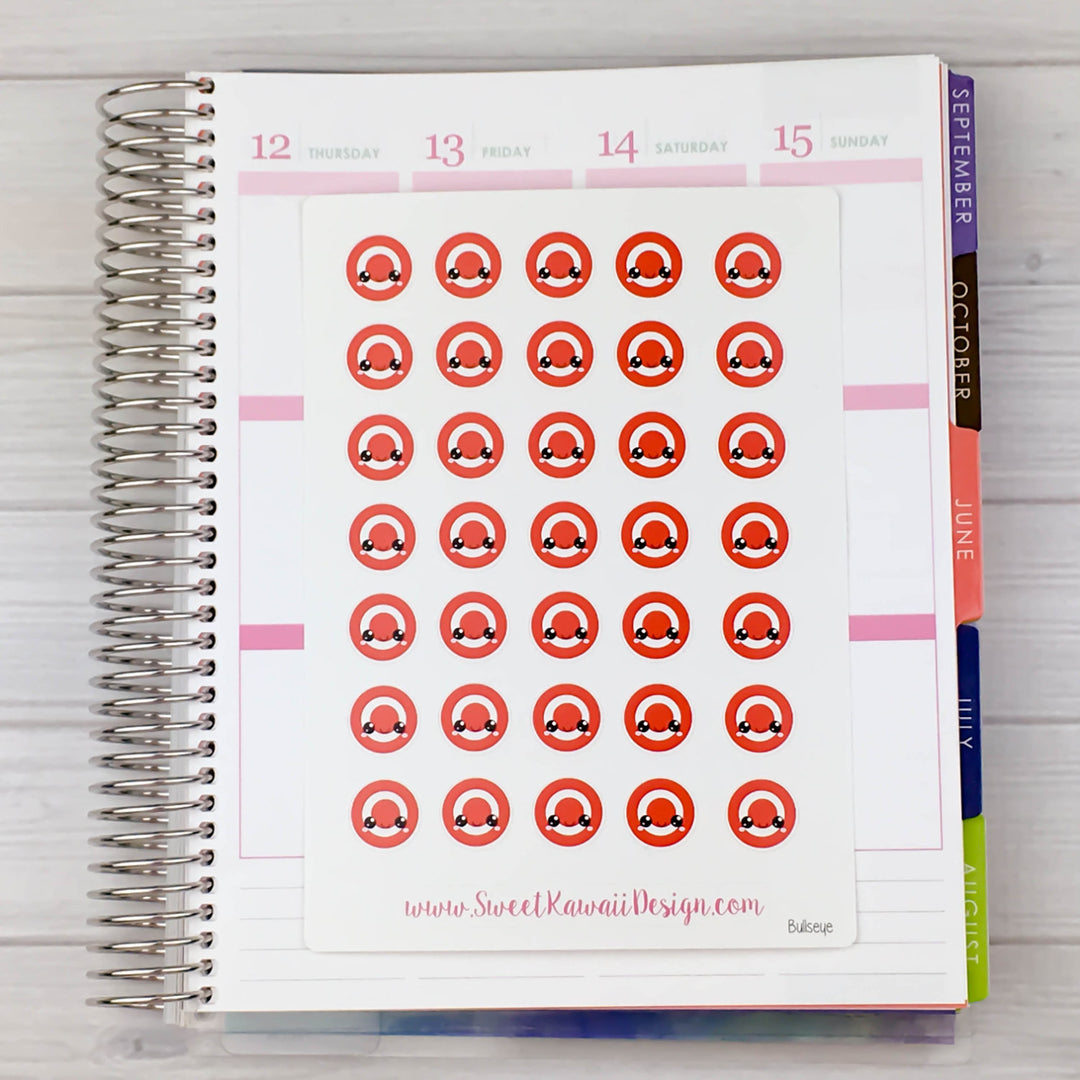 Kawaii Bullseye Stickers