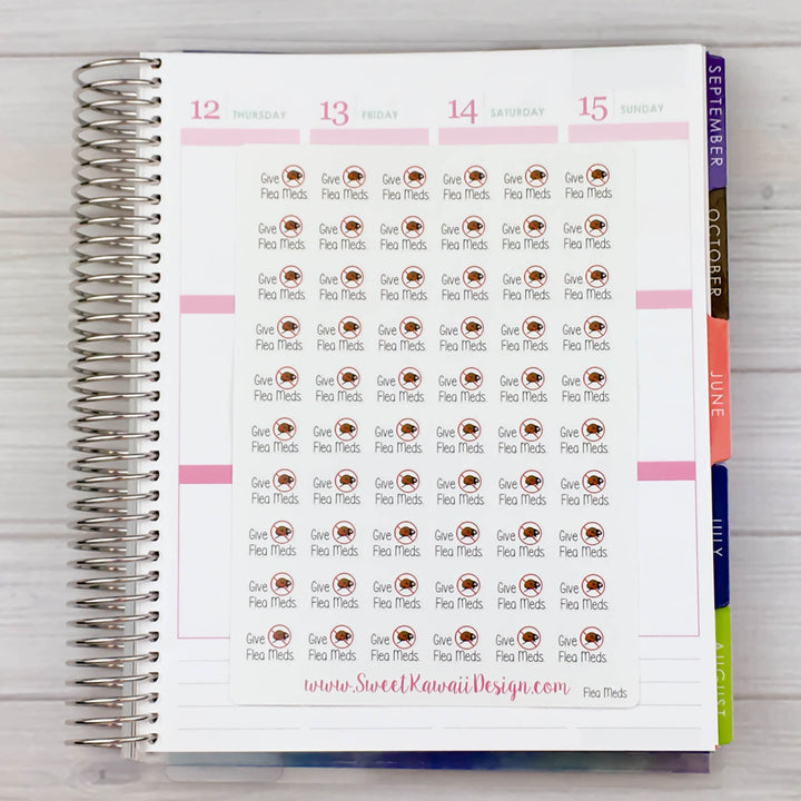Kawaii Flea Medicine Stickers
