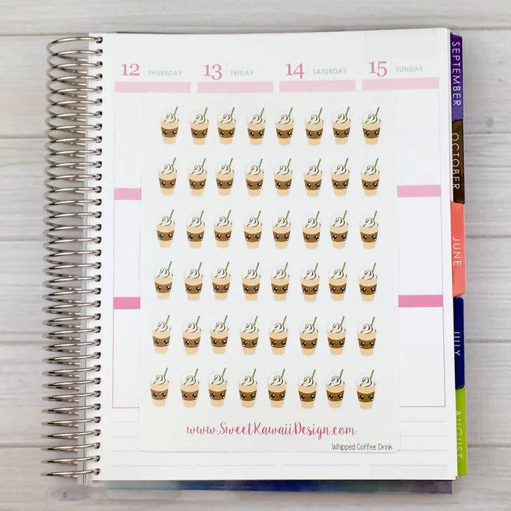 Kawaii Whipped Coffee Drink Stickers