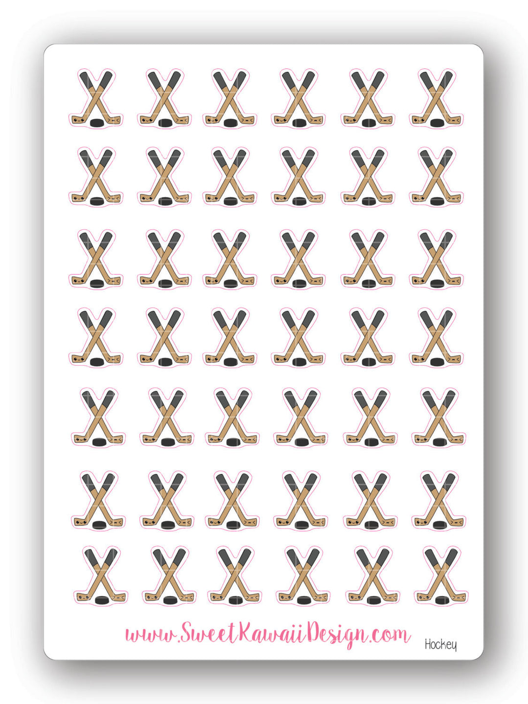 Kawaii Hockey Stickers