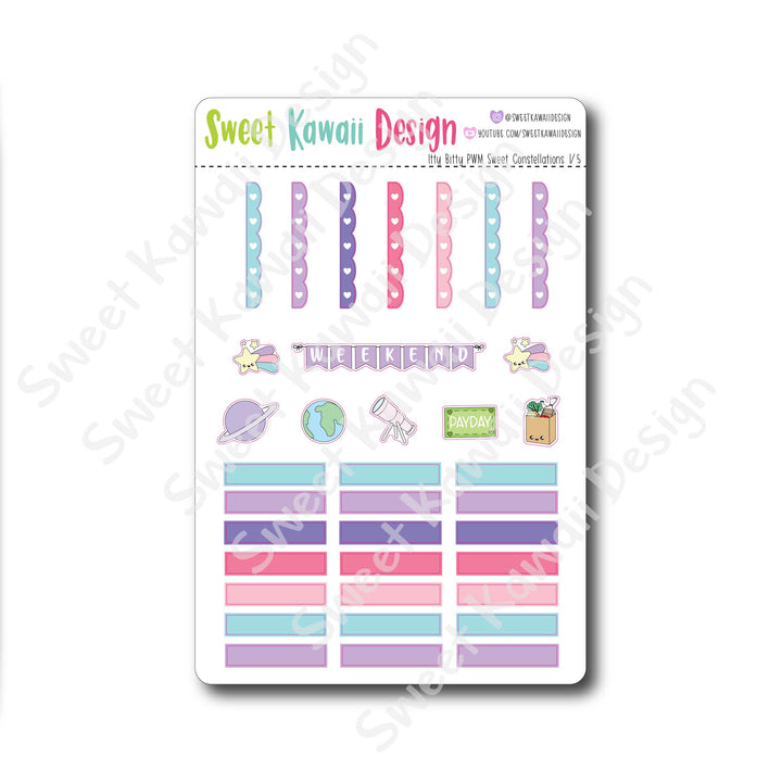Weekly Kit  - Sweet Constellations ITTY BITTY