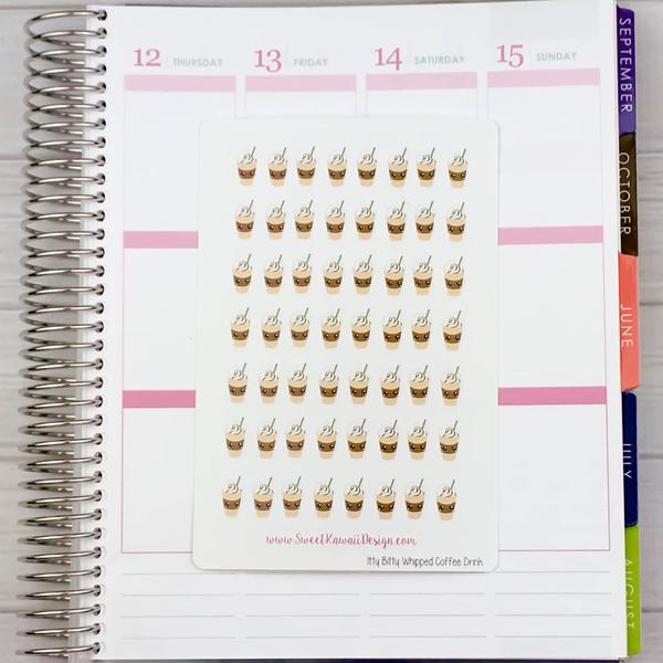 Kawaii Whipped Coffee Drink Stickers
