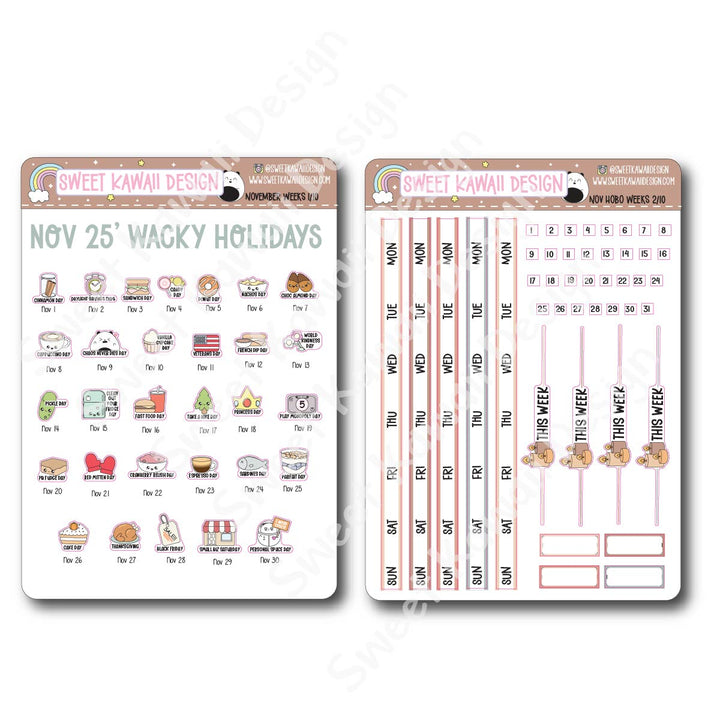 November 2025 Kit - Hobonichi Weeks