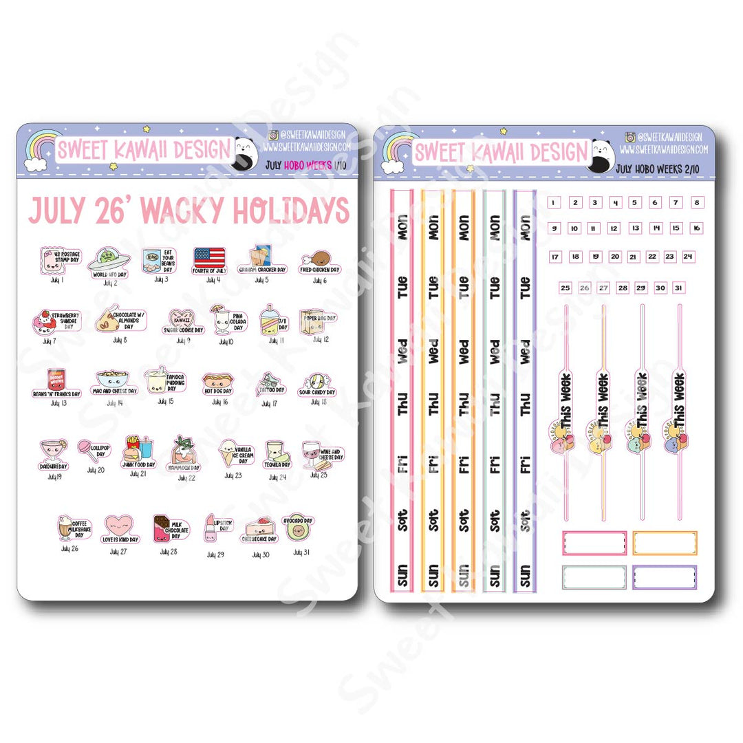 July 2026 Kit - Hobonichi Weeks