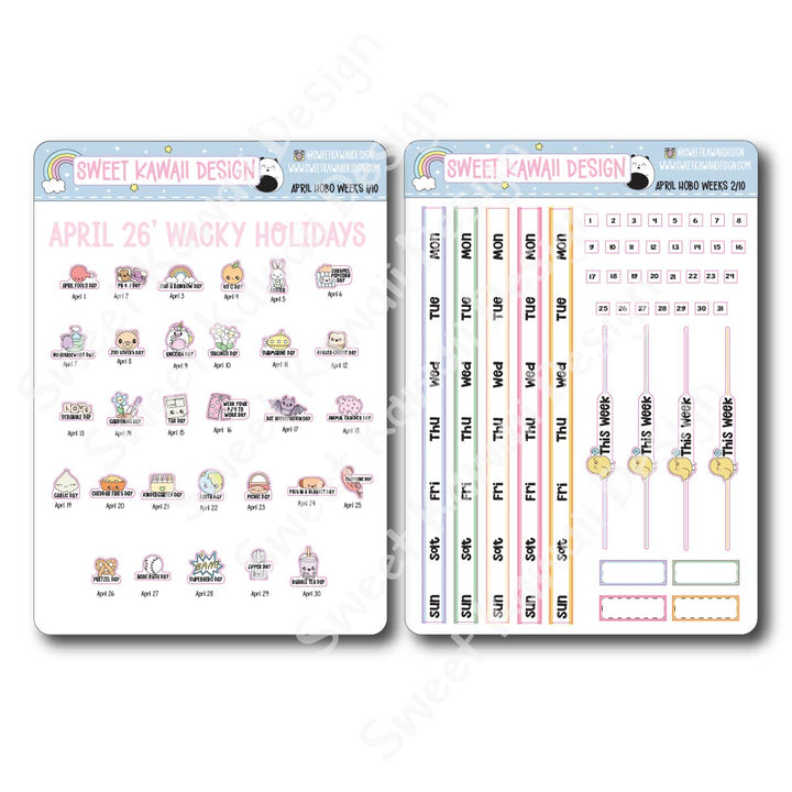 April 2026 Kit - Hobonichi Weeks